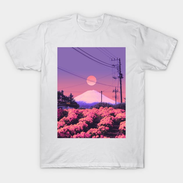 Fuji Garden T-Shirt by funglazie
